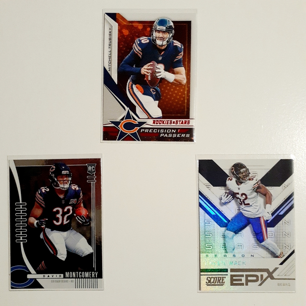 Chicago Bears 9 Card Lot - FTBL [6_1] - Picture 3 of 8